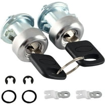 Door Lock Cylinder with Keys Set Compatible with Ford F150 F250 F350 F450 F550 Super Duty Excursion Explorer Freestar Replace#: 7C3Z1521990A 7C3Z-1521990-A