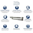 thumbnail image 4 of Transolid JGBS20-BS Jocelyn 20-in Grab Bar Shelf, Brushed Stainless, 4 of 5