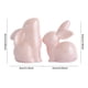 thumbnail image 3 of Adornos de conejo para mueble de TV o estantería, figuras de conejo de cerámica para decoración del hogar, pequeñas figuras de conejo para sala de estar, estudio, soporte de TV, estantería, 3 of 8