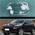 thumbnail image 3 of Headlight Lens Shell Headlamp Cover Transparent Glass Lampshade Lamp Housing Head Lights Shade Compatible For Jeep Cherokee 2014-2018(Right), 3 of 6