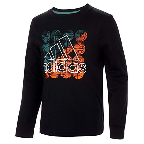 adidas Kids Boys' Long Sleeve Cotton Jersey Logo T-Shirt, All Day ... adidas Kids Boys' Long Sleeve Cotton Jersey Logo T-Shirt, All Day ...
