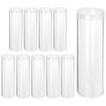 thumbnail image 4 of DINHEAROM 10Pcs Clear Plastic Coin Tubes for Collectors 11X3CM, 4 of 8