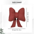 thumbnail image 2 of Valentines Day Bow Pillow, Soft Bow Throw Pillow Cute Bowknot Pillow Bow, Decorative Bowknot Pillow, Aesthetic Home Decor, Stuffed Bow Lumbar Pillow for Bed Couch Living Room Decor, 2 of 7