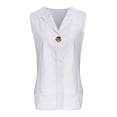 thumbnail image 2 of Aursykel V Neck Tank for Women Business Blouse Tops Sleeveless Loose Casual Summer Lightweight Top S-5XL, 2 of 5