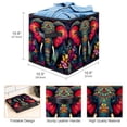 thumbnail image 3 of Elephant Foldable Storage Baskets with Handle, 10.8"x10.5"x10.6" - Large Capacity Toy Box Storage Box, 3 of 6