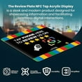 thumbnail image 2 of Review Plate NFC Tap Acrylic Display - Effortless Feedback Collection, Quick Activation, Small Business, Compatible with Google - Seamless Connectivity for Business or Personal Use - Black, Pack of 6, 2 of 3