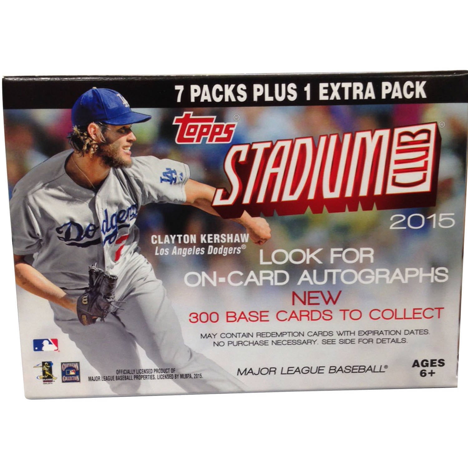 MLB 2015 Topps Stadium Club Trading Card Blaster Box