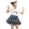 thumbnail image 1 of JAKANYQ Robe Tutu Étoile Nœud Couleur Unie Mode pour Tout-Petits Enfants Robe Tutu Filles Gris 2-4 Ans, 1 of 4