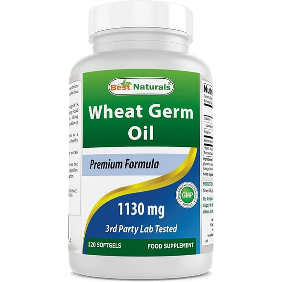 Best Naturals Wheat Germ Oil 1130 mg, 120 Ct
