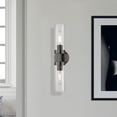 thumbnail image 2 of 16172-46 Livex Lighting Ludlow - 2 Light ADA Bath Vanity In Nautical Style-19.25 Inches Tall and 4.25 Inches Wide-Black Chrome Finish, 2 of 14