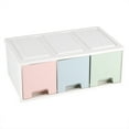 thumbnail image 3 of Viccilley Desktop Case Colorful Desktop Storage Box Organizer Container with Drawers Jewelry Holder Cabinets Decor(#2), 3 of 8