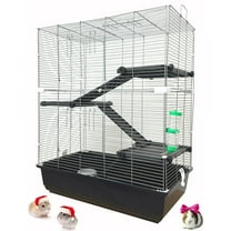 Pet Products X-Large 4-Levels Universal Small Animal Home Critter Habitat Cage Tight 3/8-inch Wire Spacing for Wide Variety of Small Animals