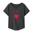 thumbnail image 1 of Camiseta para mujer trajes de verano suave mujer simple cuello redondo camisa para viaje trabajo S, 1 of 7
