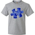 thumbnail image 3 of Inktastic Autism Awareness Be Kind Dark Blue Puzzle Piece Youth T-Shirt, 3 of 5