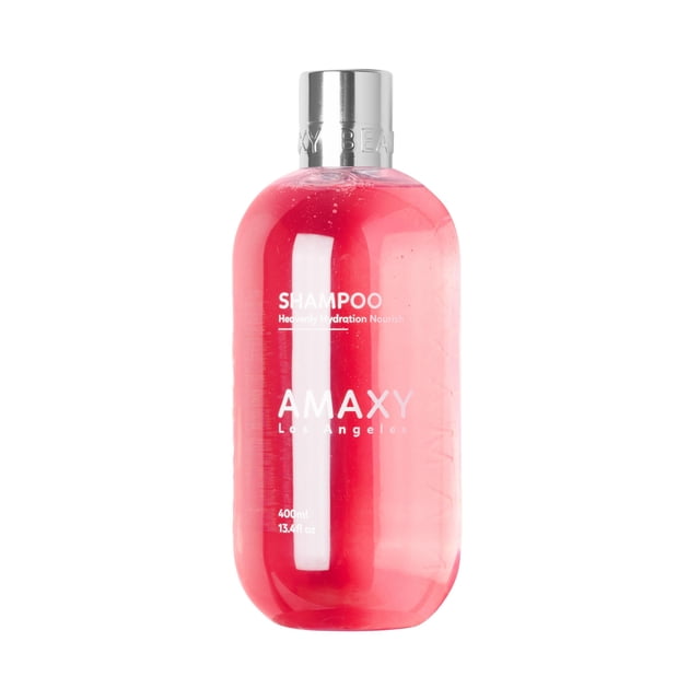 Champú nutritivo de hidratación AMAXY Solugel | Nutritivo y control del encrespamiento - Volumen brillante y sedoso - Sin silicona ni parabenos - Para todo tipo de cabello, hombres y mujeres - 13.4 fl