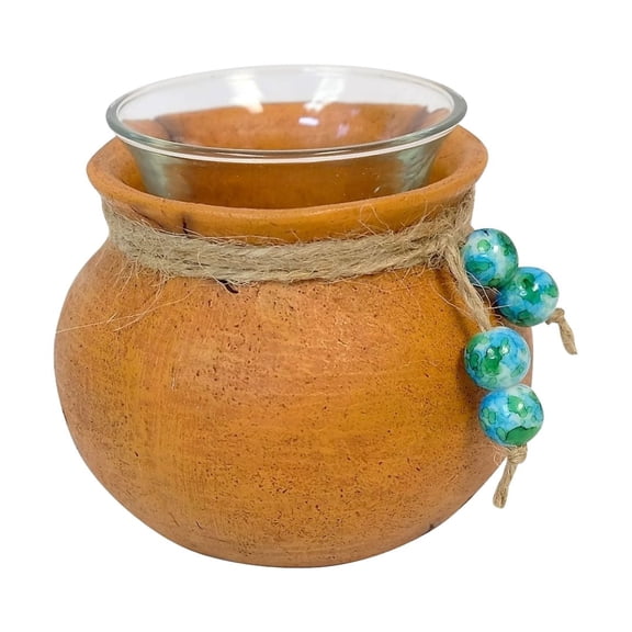 Votive Candle Holder in Southwest  Resin Jar Home Decor (A Set of 2) Tea Light Holder