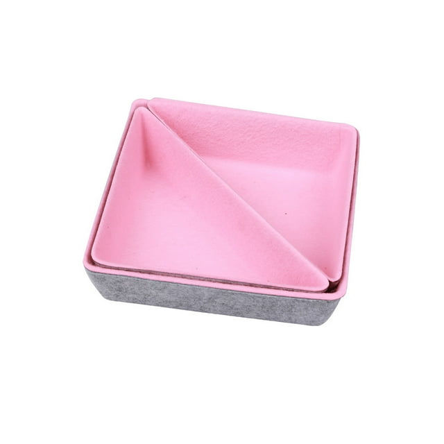 Bewildely Cepillo de llaves para el hogar, caja de almacenamiento para teléfono, sala de estar, dormitorio, armario, bolígrafos, mandos a Almacenamiento y organización del hogar rosa gris claro