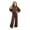 Z06 Brown, variant on Kogui Big Girls Outfits Brown Print Long Sleeve Sweatshirt Pants 2pc Soft Breathable Outfit Clothing Set Fall Winter Spring Size 13-14