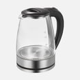 thumbnail image 5 of Hervidor eléctrico, hervidor de té eléctrico de vidrio/caldera de agua caliente/calentador con función de apagado automático (1,8 L) acero inoxidable sin BPA, 5 of 5