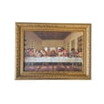 thumbnail image 1 of Cuadro Ultima Cena Da Vinci ENCUADRO Marco Hoja de Oro 38 cm x 50 cm, 1 of 3