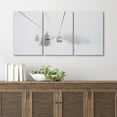 thumbnail image 4 of wall26 Canvas Print Wall Art Set Ski Lift on Snowy Winter Mountain Nature Wilderness Photography Realism Rustic Scenic Relax/Calm Multicolor for Living Room, Bedroom, Office - 16"x24"x3 Pan, 4 of 7