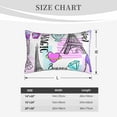 thumbnail image 4 of Gukieu Eiffel Tower and Hearts Print Plush Pillow Cover, Hidden Zipper Pillow Protector without Pillow Core, Suitable for Bedroom, Office, Car Decoration-16"x24", 4 of 6