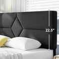 thumbnail image 3 of Queen Bed Frame, GELBIY Queen Size Platform Bed With Fabric Upholstered Headboard, Black, Easy Assembly, 3 of 5