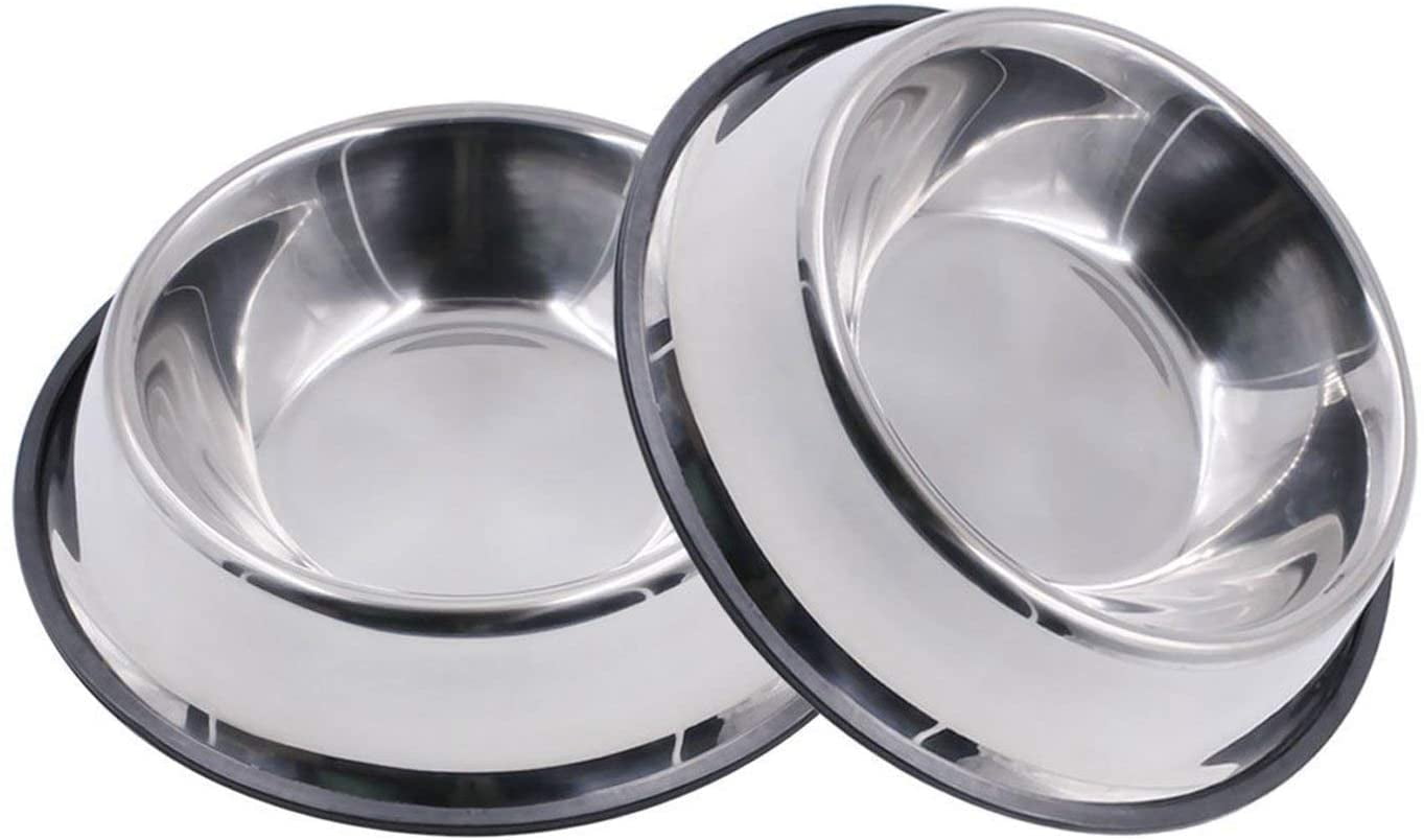 Mimorou 6 Pcs Stainless Steel Dog Bowls 9.4 Inches Replacement Basic Dog  Bowls Thickened Metal Dog Bowls Metal Food Water Bowls for Medium Large  Sized Dogs, Dishwasher Safe, Silver - Yahoo Shopping