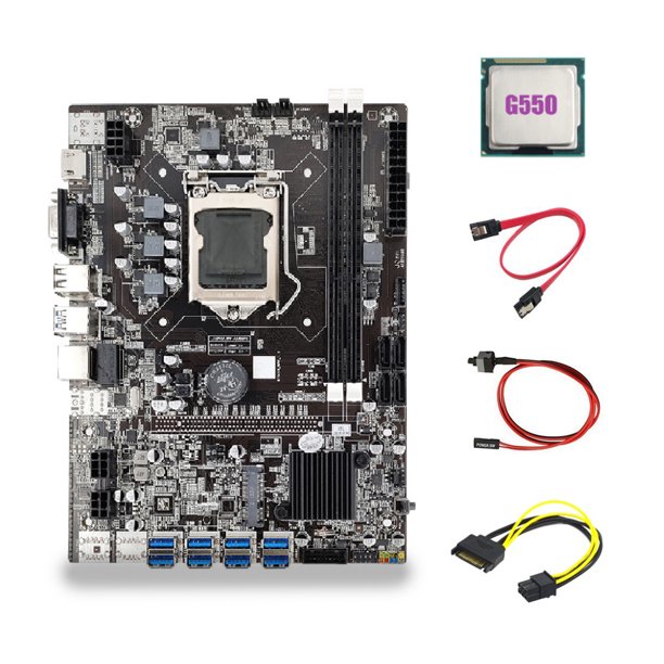 Sidaley 1 Juego de placas principales de PC B75, útil y práctico suministro de PC B75, accesorio de PC B75 resistente al desgaste multiusos para el Juegos de teclado y mouse para computadora