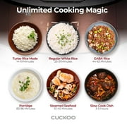 CUCKOO High Pressure Rice Cooker 10-Cup Uncooked / 20-Cup Cooked with Induction Heating Technology, Large Rice Maker with 16 Menu Options and Steam Plate, Voice Guide, Copper (CRP-JHR1009F)