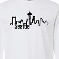 thumbnail image 4 of Inktastic Seattle Skyline Long Sleeve T-Shirt, 4 of 5
