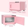 thumbnail image 3 of Armario calentador de toallas Niuadage de 8 litros para tratamientos faciales y spa, color rosa, 3 of 7