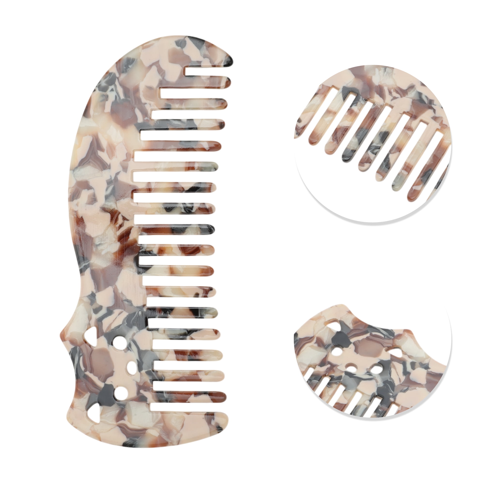 Unique Bargains 1 Pc Cute Cat Marble Hair Comb suitable for Making hair Smooth  Brown
