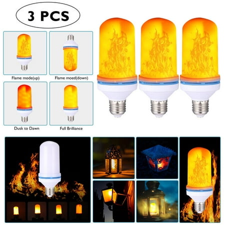 

E27 LED Flicker Flame Bulb Burning Light Fire Effect Lamp Party Decor 4 Mode LOT