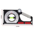 thumbnail image 2 of High Precision Measuring Tools Portable Mechanical Inclinometer Engineering Slope Ruler Angle Finder for Construction Industrial & Household Use, 2 of 7