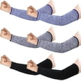 thumbnail image 1 of 3 pares de protectores de brazo para piel fina y hematomas, resistentes a cortes, nivel 5, protección contra quemaduras., 1 of 7