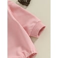 thumbnail image 5 of Bagilaanoe Newborn Baby Girl Boys Oversized Romper Sweatshirt Long Sleeve Bodysuits Letter Embroidery Pullover 3M 6M 12M 18M Infant Casual Tee Tops, 5 of 7