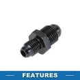 thumbnail image 6 of Unique Bargains Male Flare Reducer Hose Fitting Adapter AN4-AN6 Fuel Line Connector Aluminum Black, 6 of 6