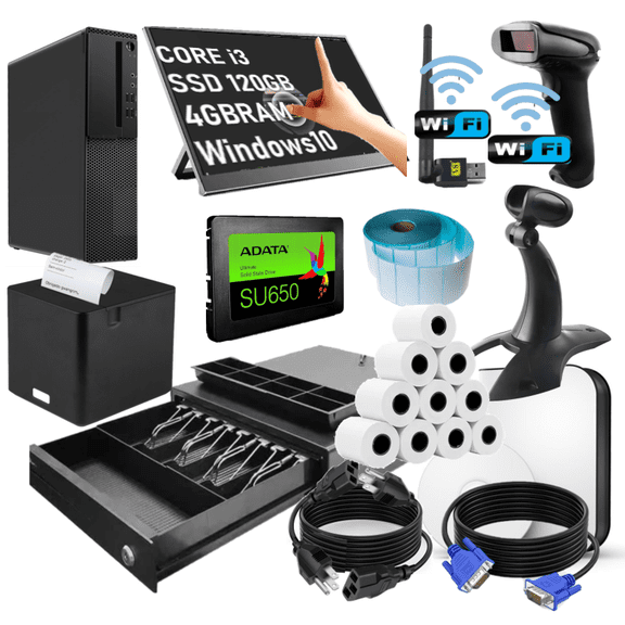 Kit Punto De Venta TOUCH Core i3 SSD Tiendify TIENDIFY TOUCH