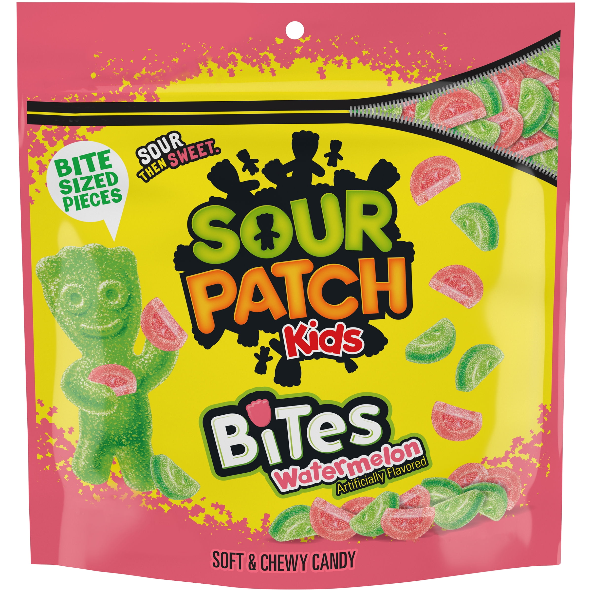 SOUR PATCH KIDS Bites Watermelon Soft & Chewy Holiday Candy, 12 oz Bag