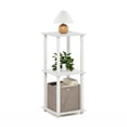 thumbnail image 3 of Mesa auxiliar Furinno Simplistic, juego de 2 unidades, color blanco/blanco, 3 of 6