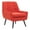 Pimento, variant on Linon Trelis Upholstered Tufted Accent Chair with Black Wood Legs in Gray Fabric