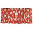 thumbnail image 7 of Yayeee Kitchen Curtains Tier Set of 2 Light Filtering 57"x24" Over Sink Window Panels, Christmas Ornaments Pattern, 7 of 7