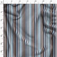 thumbnail image 4 of Soimoi Blue polyester Crepe Fabric Vertical Stripe Print Fabric by Yard 52 Inch Wide, 4 of 5