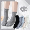 thumbnail image 4 of Dalrosia Fuzzy Socks for Women - Fluffy Sock Women, Winter Warm Cozy Sock for Womens Slipper Socks, 4 of 5