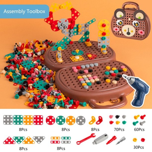 Caja de Herramientas de banco de trabajo DIY, juguete educativo, rompecabezas, desarrollo del cerebro, tablero de escritorio, juguete de Busyboard para niños pequeños