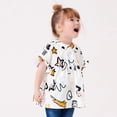 thumbnail image 4 of KYAIGUO Tunique Babydoll à Basque pour Filles Tout-Petits, T-Shirts à Manches Courtes, Col Rond Décontracté, Blouses pour 1-8 Ans, 4 of 9