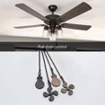 thumbnail image 3 of 4 Pcs Ceiling Fan Pull Chain, Bulb and Fan Model Fan Pull Chain Pendant Extension 12 Inch (Antique Bronze), 3 of 5