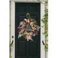 thumbnail image 3 of 19 Inch Christmas Wreath Holiday Decorative Christmas Party Wreath for Front Door Christmas Garland for Home Decor, 3 of 5