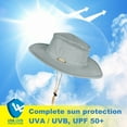 thumbnail image 6 of Tirrinia Outdoor Boonie Sun Hats for Men, Mesh Bucket Hat with Wide Brim, Camping, Hiking, Fishing, Hunting, Boating, Safari Cap with Adjustable Drawstring, Gray, 6 of 8
